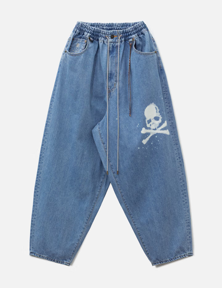 Wide Easy Denim Pants