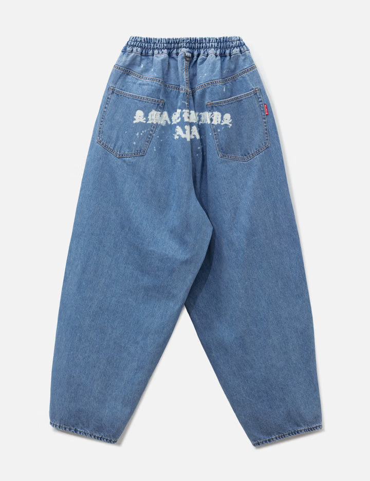 Wide Easy Denim Pants