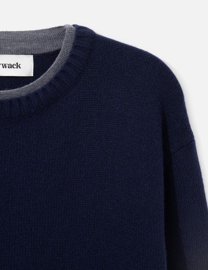 Wool Blend Layered Knit