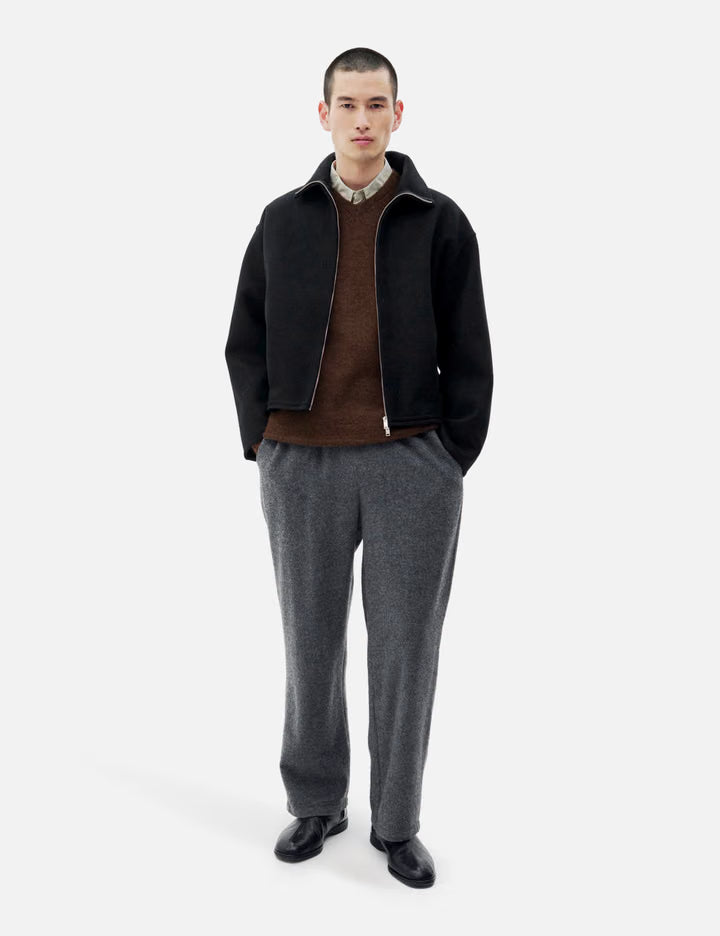 Wool Cashmere Balloon Silhouette Blouson
