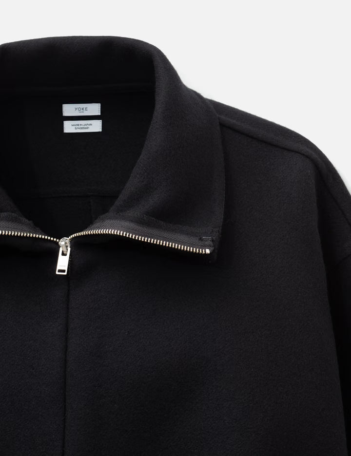Wool Cashmere Balloon Silhouette Blouson