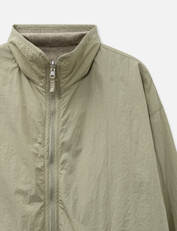 Wool Cashmere Fleece Reversible Blouson