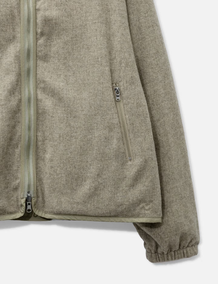 Wool Cashmere Fleece Reversible Blouson