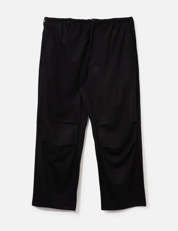 Wool Cut Knee Tuck Slacks