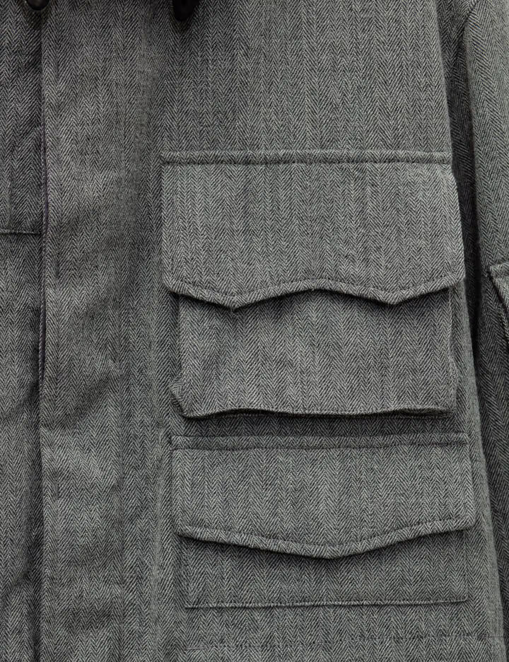 Wool Herringbone Hunter Jacket