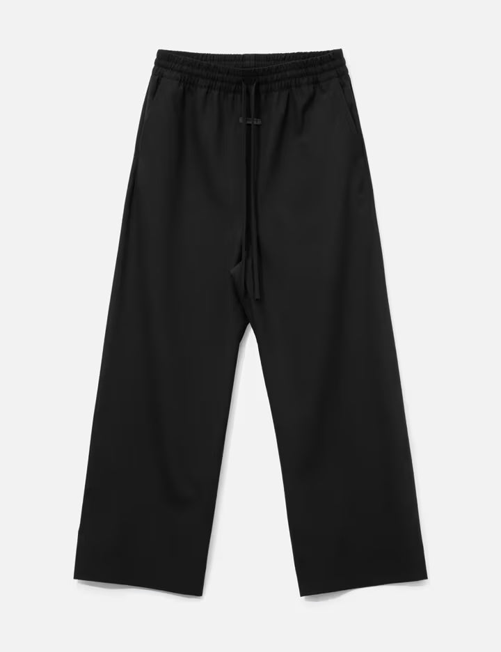 Wool Ripstop Wide Leg Drawstring Pants