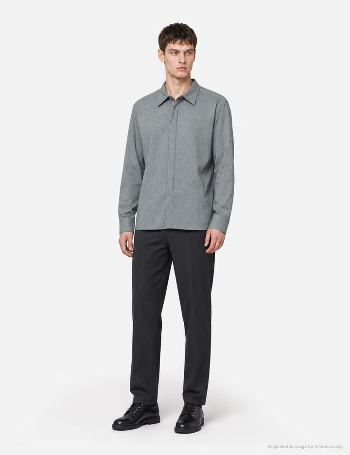 Zip-Fastening Cotton Shirt Jacket
