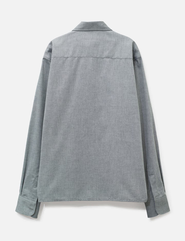Zip-Fastening Cotton Shirt Jacket