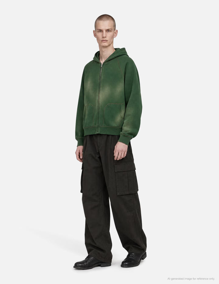 Zip-Up Hooded Sweatshirt