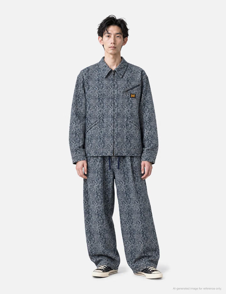 Zipped Work Jacket - 10oz Python Jacquard