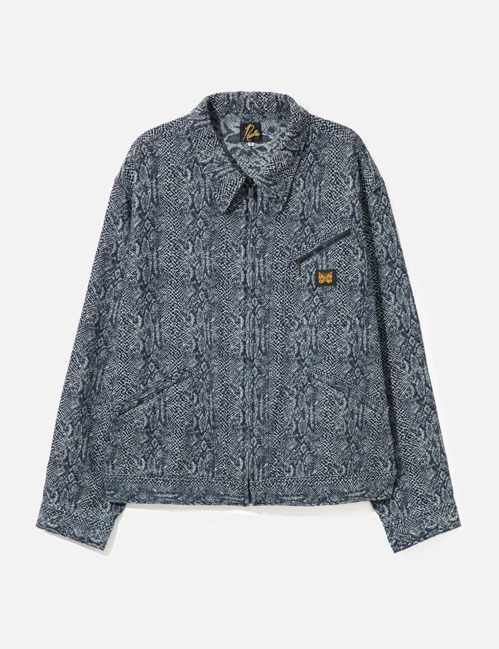 Zipped Work Jacket - 10oz Python Jacquard