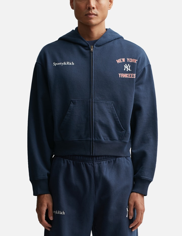 Home Run Cropped Zipped Hoodie