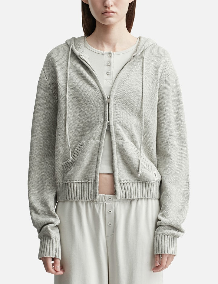G Classic Knit Zip Up