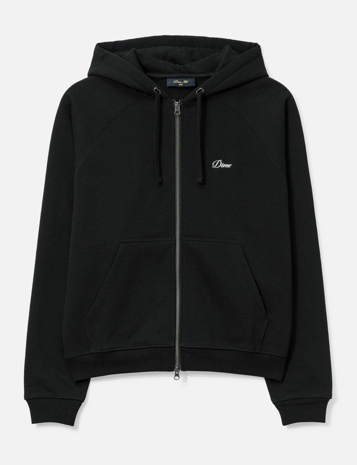 Cursive Small Logo Zip Hoodie