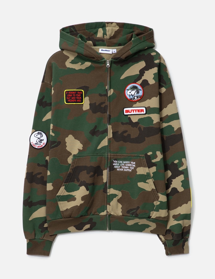 Butter Goods x Peanuts Patches Zip-Thru Hood