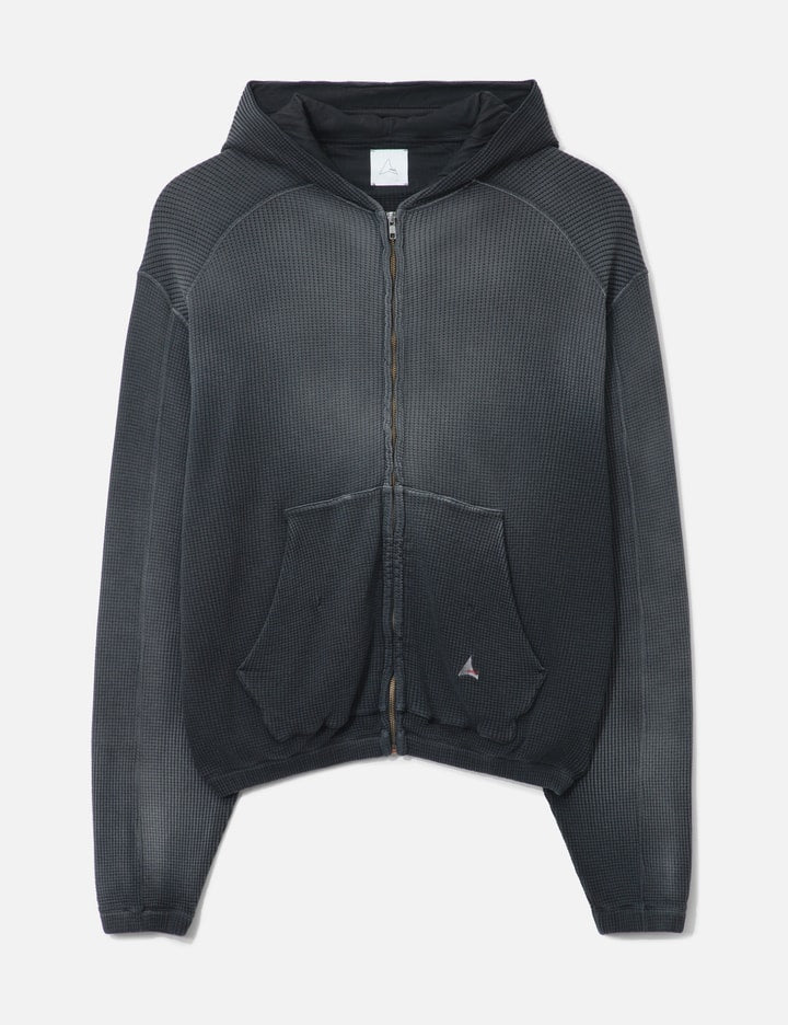 Bee Sun Faded Waffle Zip Up Hoodie