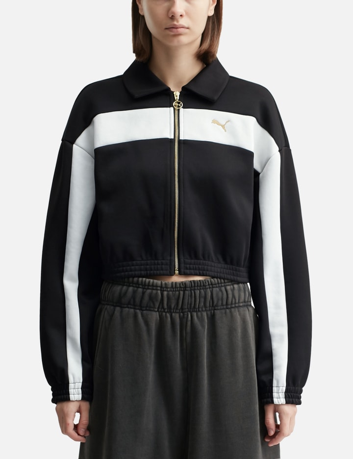 Relaxed Cropped Track Jacket