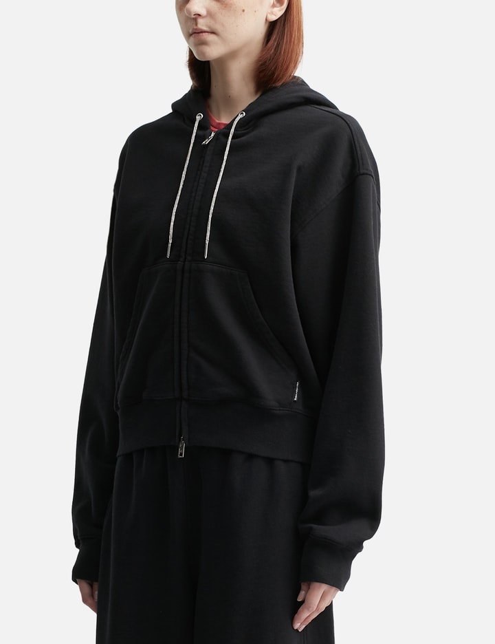 Cotton Terry Hoodie with Crystal Hotfix Drawcord