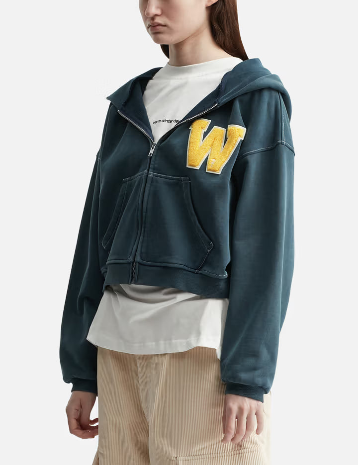 Varsity Zip Up Hoodie