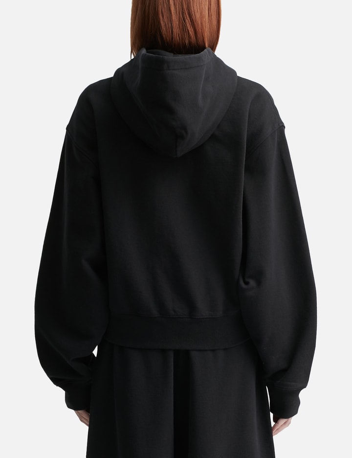 Cotton Terry Hoodie with Crystal Hotfix Drawcord