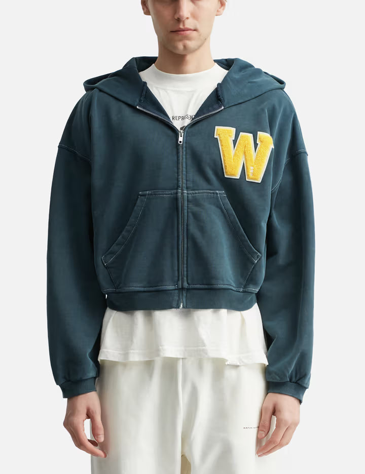 Varsity Zip Up Hoodie