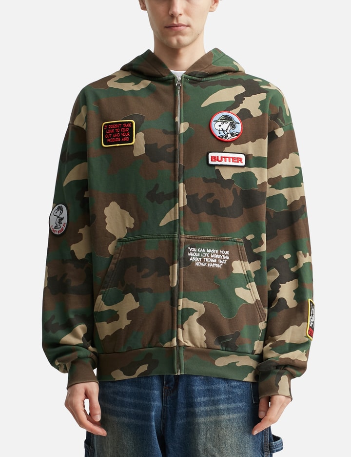 Butter Goods x Peanuts Patches Zip-Thru Hood
