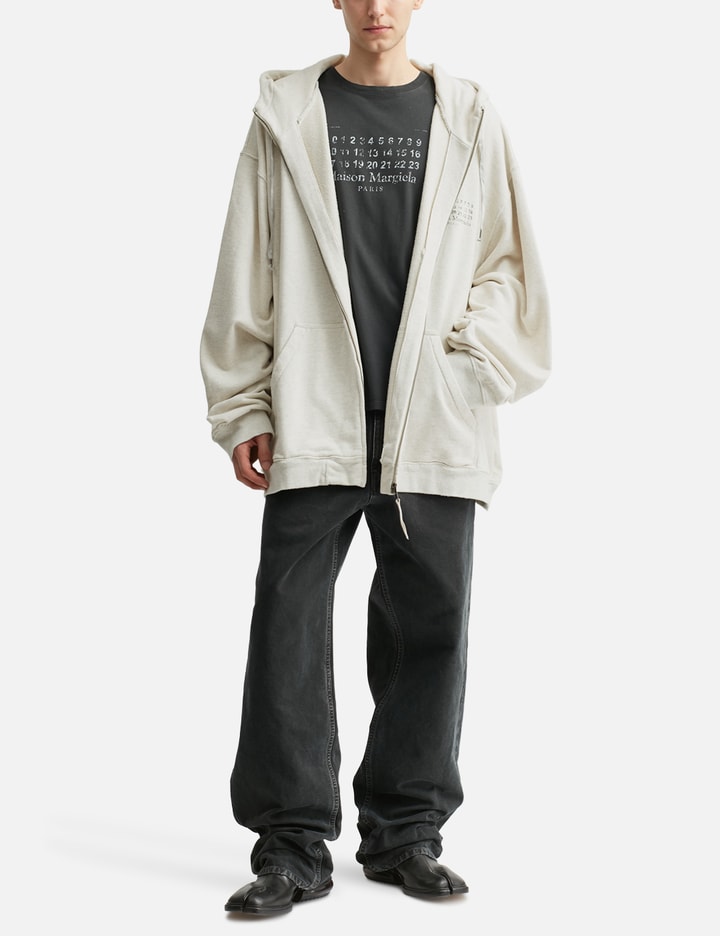 Stamp Logo Zip Hoodie
