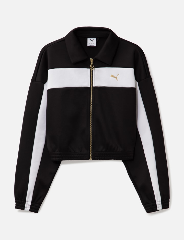 Relaxed Cropped Track Jacket