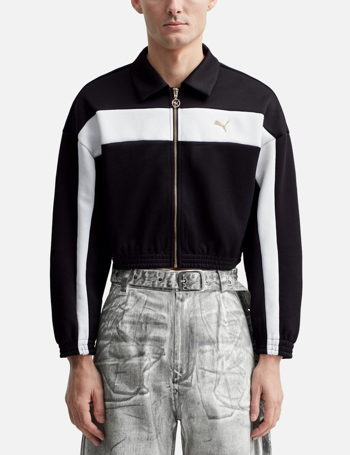 Relaxed Cropped Track Jacket