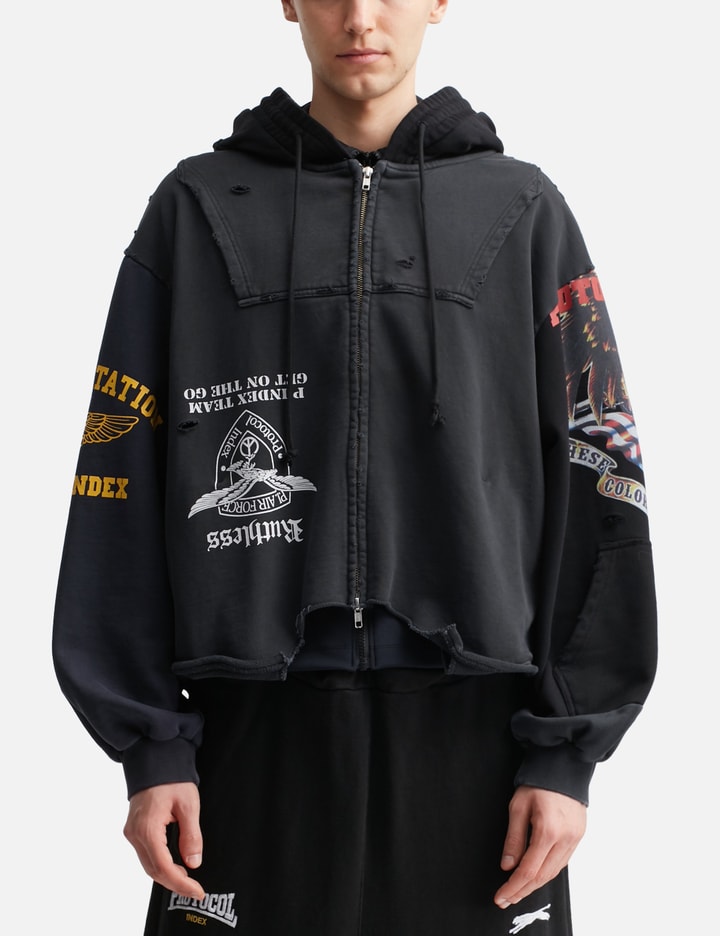 Upside Down Zip Hoodie