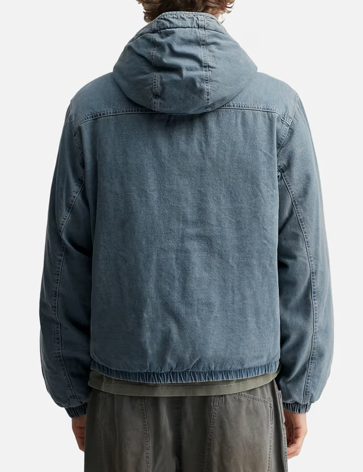 Denim Down Puffer Jacket