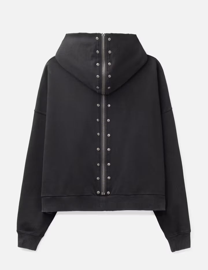 "Nyra" Zip-Up Hoodie With Detachable Fur Trim Hood