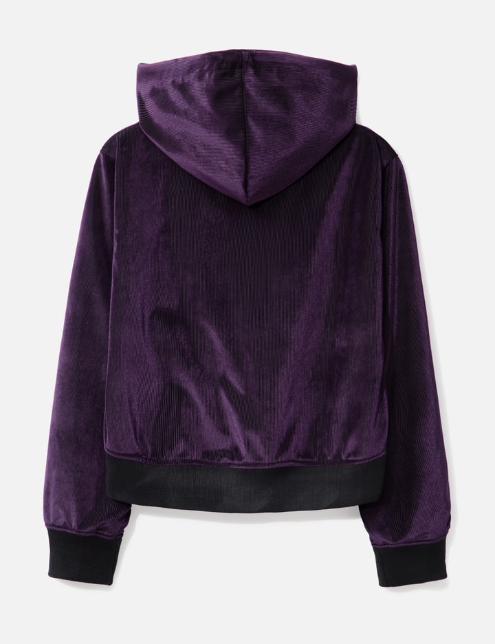 Austrian Church Patch-Up Purple Velvet Zipped Hoodie