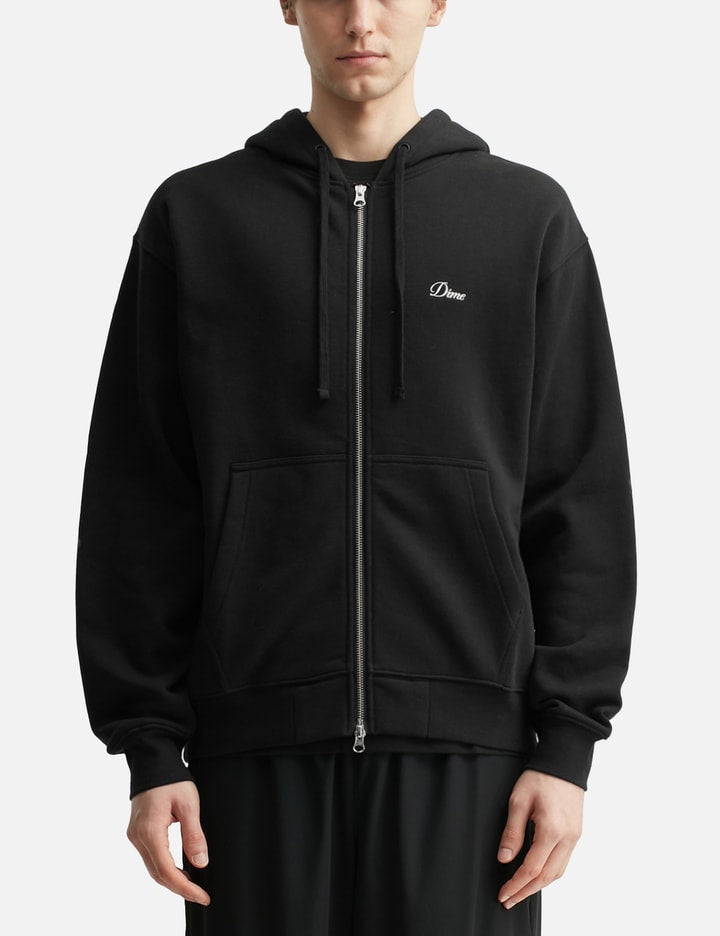 Cursive Zip Hoodie