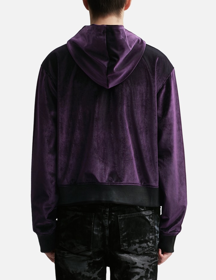 Austrian Church Patch-Up Purple Velvet Zipped Hoodie