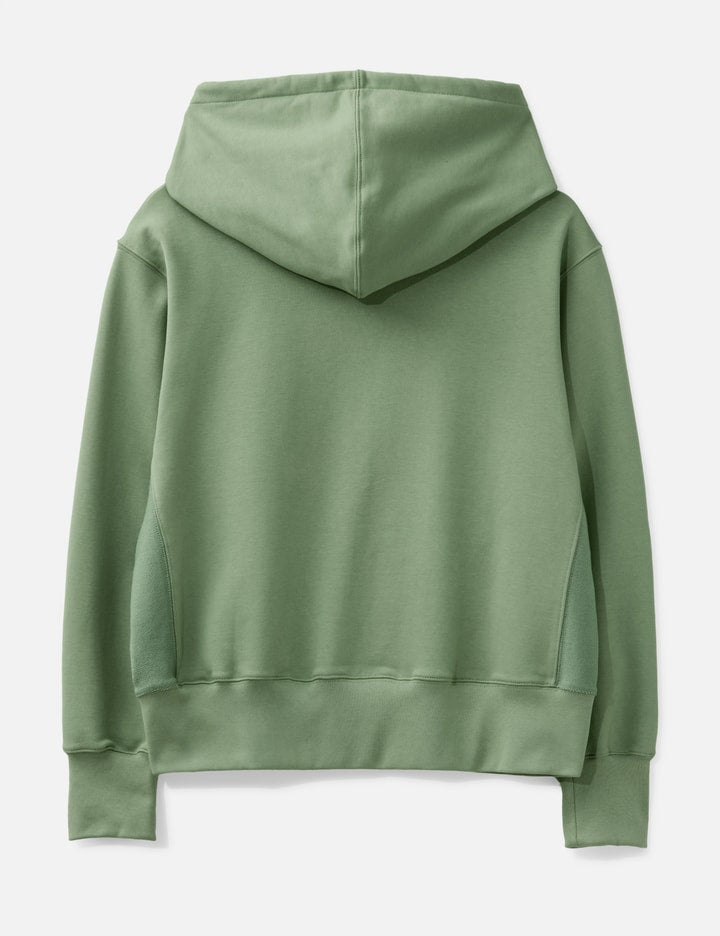 Reverse Round Hem Zip Hoodie