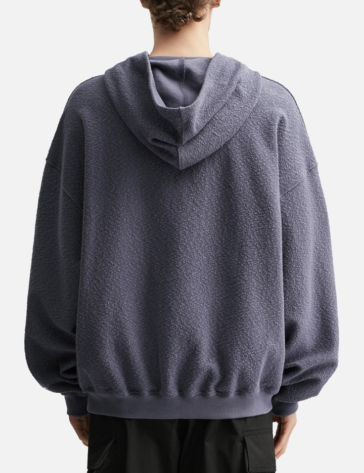 Curved Zip-Up Round Hem Hoodie