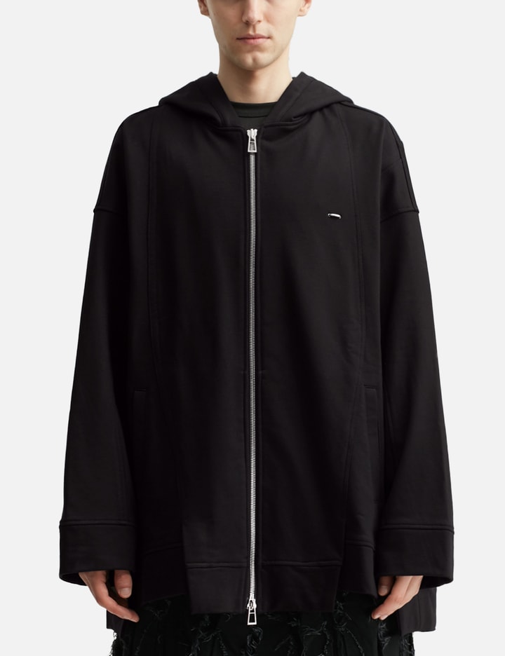 Asymmetric Cut Out Zip Up
