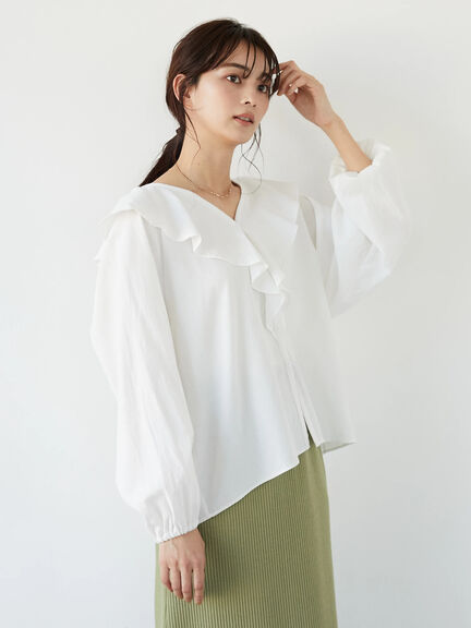 Walta Collar Frilled Blouse