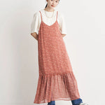 Dress Motif Bunga Koriyama Flower Print Cami Dress