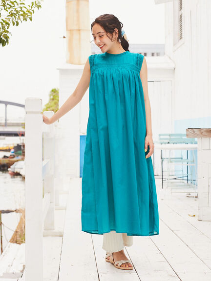 Dress Plisket Fancy Pleated Gathered