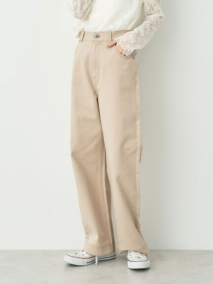 Solamachi Cotton Twill Baggy Pants