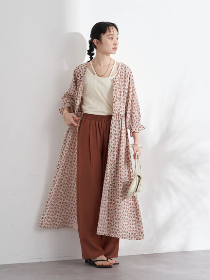 Kimono dress - Haori V-Neck Flower Dress