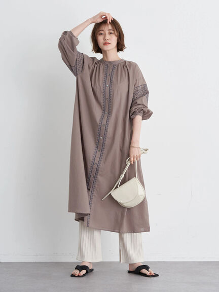 shirt dress Tsuga Cross Stich Dress