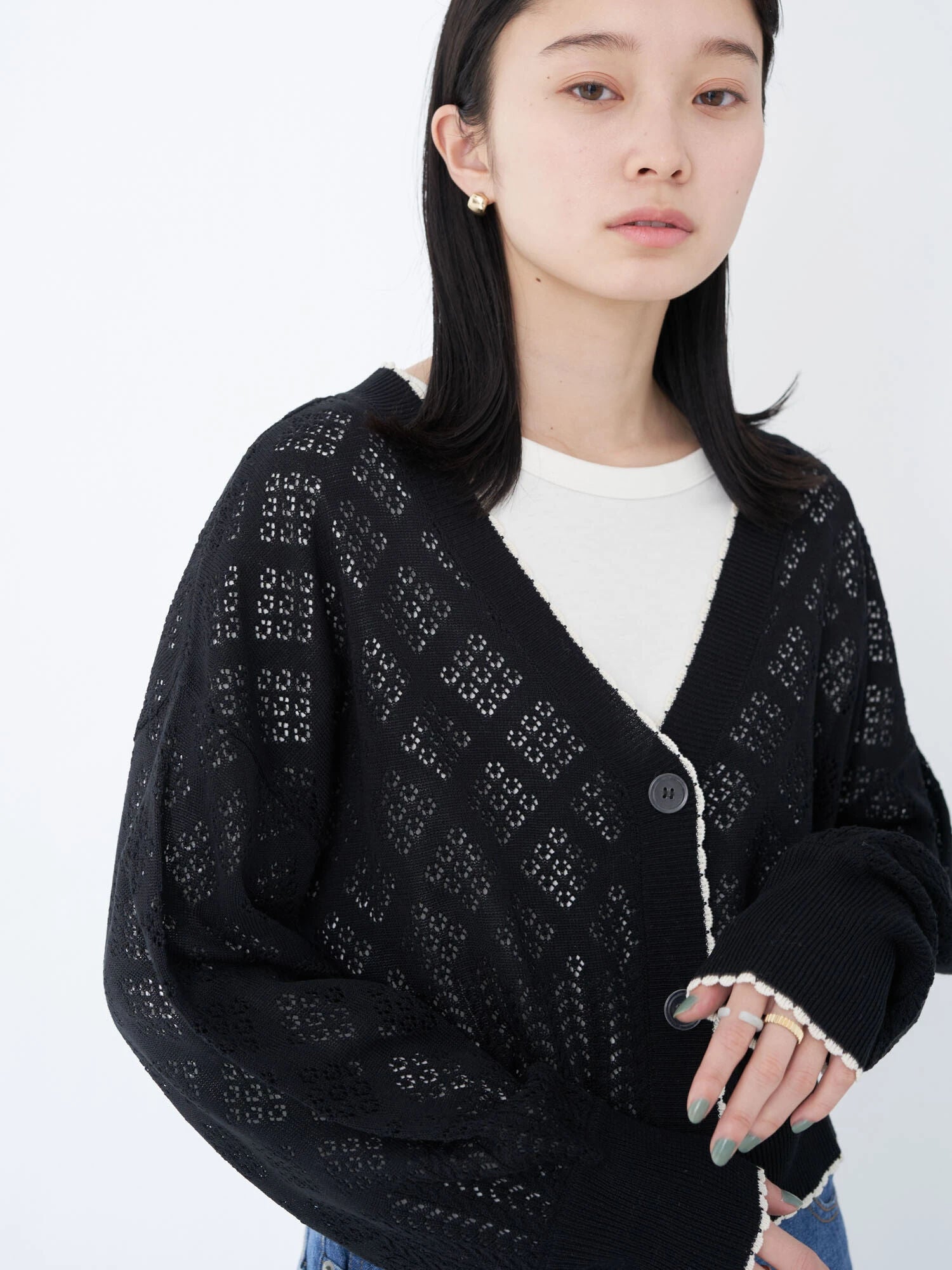 Cameron Openwork Cardigan