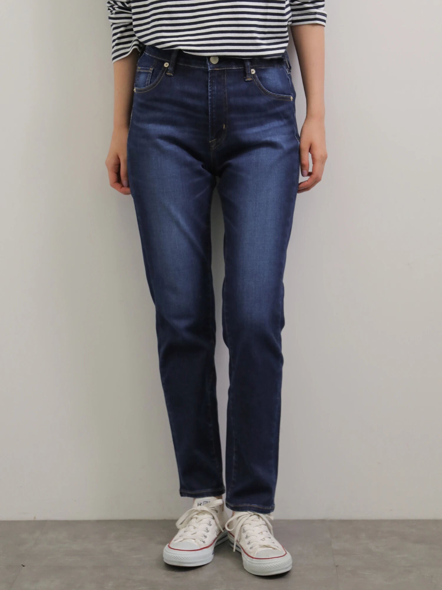 Hime Skinny Straight Cut Denim