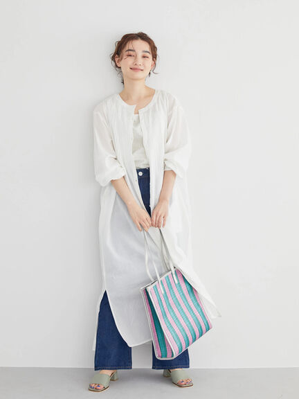 shirt dress Sapporo Pintuck Lace Dress