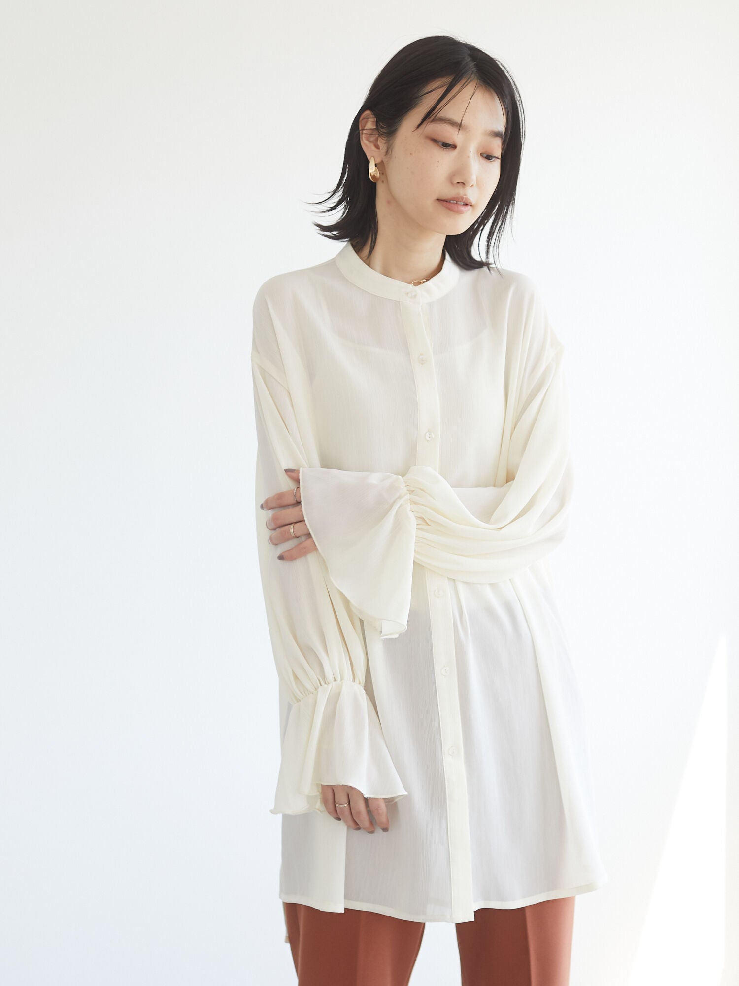 Haruka Bell Long Sleeve Tunic Shirt