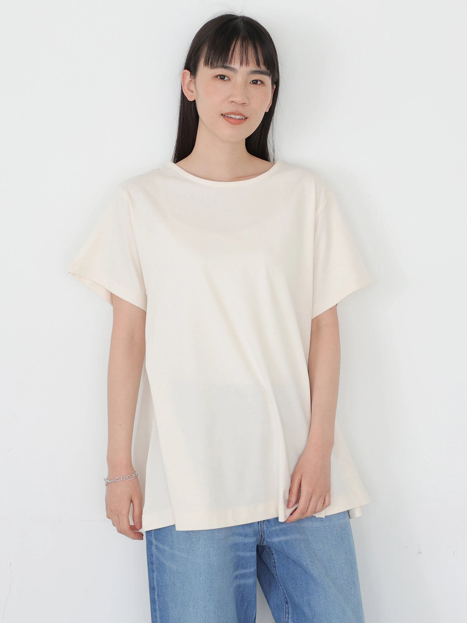 Mary Flare Cut Short Sleeves T-Shirt