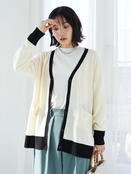 Saika Bicolor Cardigan